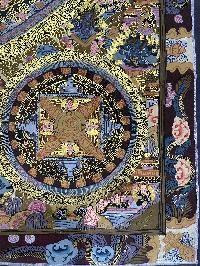 Tibetan Buddhist Thangka Painting Of Ten Mandala, [hand Painted]