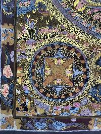 Tibetan Buddhist Thangka Painting Of Ten Mandala, [hand Painted]