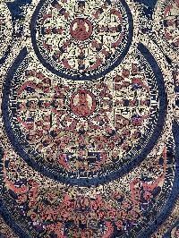 Tibetan Buddhist Thangka Painting Of Seven Mandala, [hand Painted]