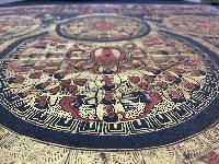 Tibetan Buddhist Thangka Painting Of Seven Mandala, [hand Painted]