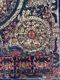 Tibetan Buddhist Thangka Painting Of Seven Mandala, [hand Painted]