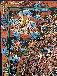 Tibetan Buddhist Thangka Painting Of Buddha Mandala, [hand Painted]