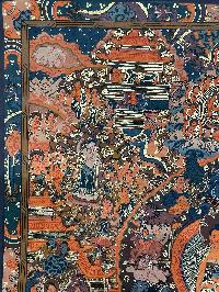 Tibetan Buddhist Thangka Painting Of Buddha Life Story, [hand Painted]