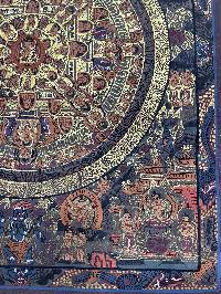 Mandala, Tibetan Buddhist Thangka Painting Of Buddha Mandala, [hand Painted]