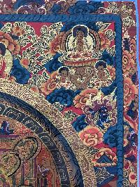 Tibetan Buddhist Thangka Painting Of Buddha Mandala, [hand Painted]