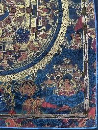 Tibetan Buddhist Thangka Painting Of Buddha Mandala, [hand Painted]