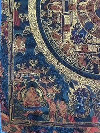 Tibetan Buddhist Thangka Painting Of Buddha Mandala, [hand Painted]