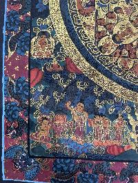 Mandala, Tibetan Buddhist Thangka Painting Of Buddha Mandala, [hand Painted]