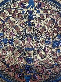 Mandala, Tibetan Buddhist Thangka Painting Of Buddha Mandala, [hand Painted]