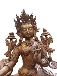 [master Quality], Buddhist Statue Of Green Tara, [pure Copper], [finishing Of Your Choice]