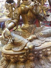 [master Quality], Buddhist Statue Of Green Tara, [pure Copper], [finishing Of Your Choice]