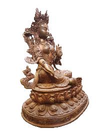 [master Quality], Buddhist Statue Of Green Tara, [pure Copper], [finishing Of Your Choice]