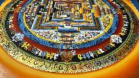 Buddhist Handmade Thangka Of Kalachakra Mandala, Sand Mandala, Wheel Of Time, Dalai Lama Thangka, [hand Painted]