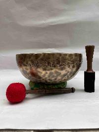 Buddhist Hand Beaten Full Moon] Singing Bowl