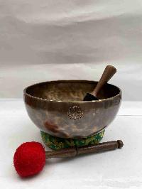 Buddhist Hand Beaten [full Moon] Singing Bowl