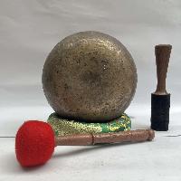 [old] Hand Beaten Bronze [kopre] Singing Bowl With [antique]