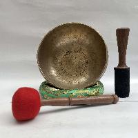 [old] Hand Beaten Bronze [kopre] Singing Bowl With [antique]