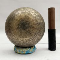 [old] Hand Beaten Bronze [kopre] Singing Bowl With [antique]