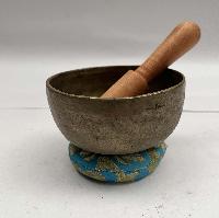 [old] Hand Beaten Bronze [kopre] Singing Bowl With [antique]