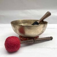 Buddhist Hand Beaten [jambati] Singing Bowl, With Plain