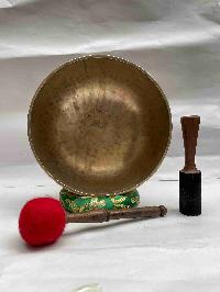 [old], Buddhist Hand Beaten [jambati] Singing Bowl, With Plain