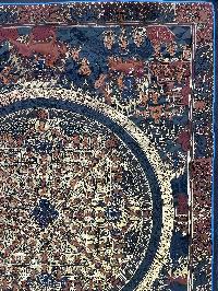 Buddhist Handmade Thangka Painting Of Mandala, [real Gold, Hand Painted]