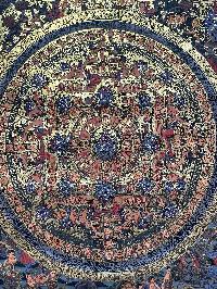 Buddhist Handmade Thangka Painting Of Mandala, [real Gold, Hand Painted]