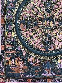 Buddhist Handmade Thangka Painting Of Buddha Mandala, [hand Painted]