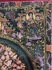 Buddhist Handmade Thangka Painting Of Buddha Mandala, [hand Painted]