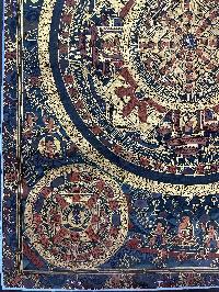 Buddhist Handmade Thangka Painting Of Pancha Mandala, [hand Painted]