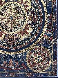 Buddhist Handmade Thangka Painting Of Pancha Mandala, [hand Painted]