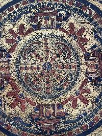 Buddhist Handmade Thangka Painting Of Pancha Mandala, [hand Painted]