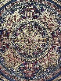 Buddhist Handmade Thangka Painting Of Pancha Mandala, [hand Painted]