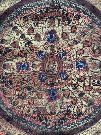 Buddhist Handmade Thangka Painting Of Buddha Mandala, [hand Painted]