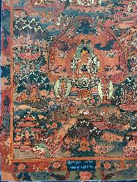 Buddhist Handmade Thangka Painting Of Buddha Life Story, [hand Painted]