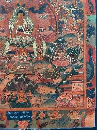 Buddhist Handmade Thangka Painting Of Buddha Life Story, [hand Painted]