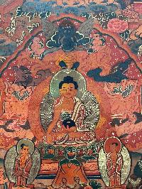 Buddhist Handmade Thangka Painting Of Buddha Life Story, [hand Painted]