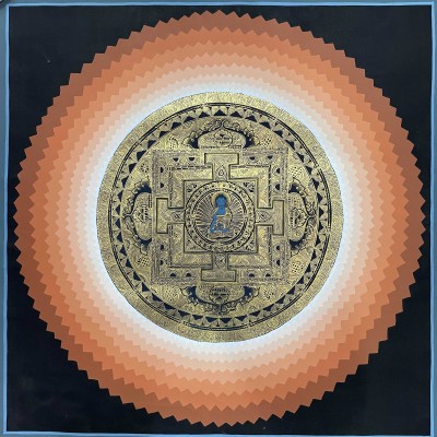 Buddhist Handmade Thangka Painting Of Mandala, [hand Painted]