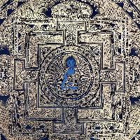 Buddhist Handmade Thangka Painting Of Mandala, [hand Painted]