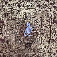 Buddhist Handmade Thangka Painting Of Mandala, [hand Painted]