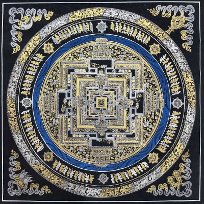 Buddhist Handmade Thangka Painting Of Mandala, [hand Painted]