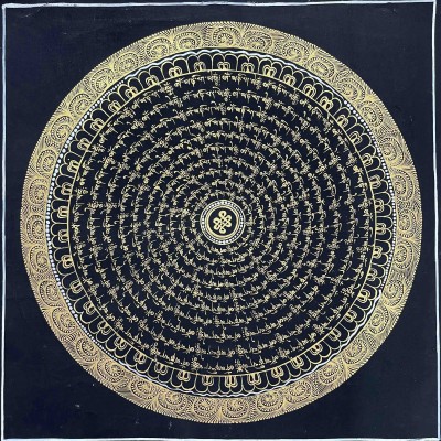 Buddhist Handmade Thangka Painting Of Mandala, [hand Painted]