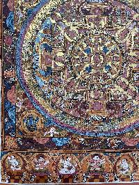 Buddhist Hand Painted Thangka Of Buddha Mandala, [hand Painted]