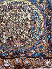 Buddhist Hand Painted Thangka Of Buddha Mandala, [hand Painted]