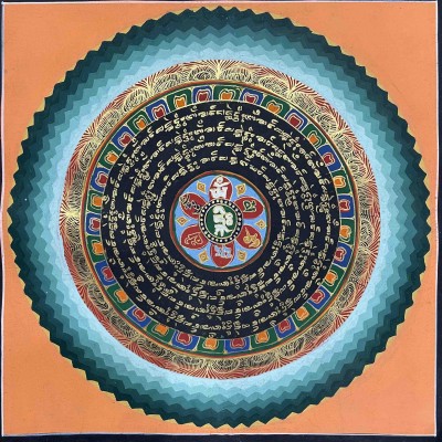 Buddhist Hand Painted Thangka Of Mandala, [hand Painted]