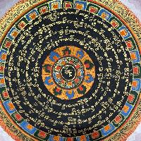 Buddhist Hand Painted Thangka Of Mandala, [hand Painted]