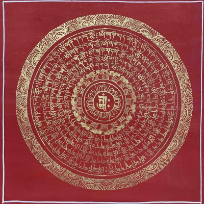 Buddhist Hand Painted Thangka Of Mandala, [hand Painted]