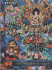 Buddhist Hand Painting Of Buddha Life Story, [hand Painted]