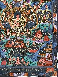 Buddhist Hand Painting Of Buddha Life Story, [hand Painted]