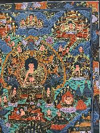 Buddhist Hand Painting Of Buddha Life Story, [hand Painted]